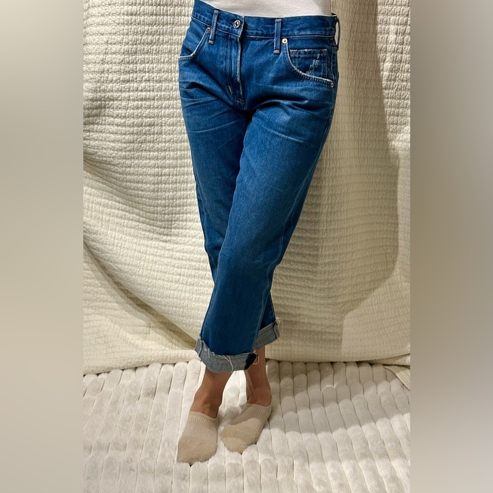 Citizens Of Humanity Emerson Crop Slim Boyfriend Jeans Size 27 (Sample)
